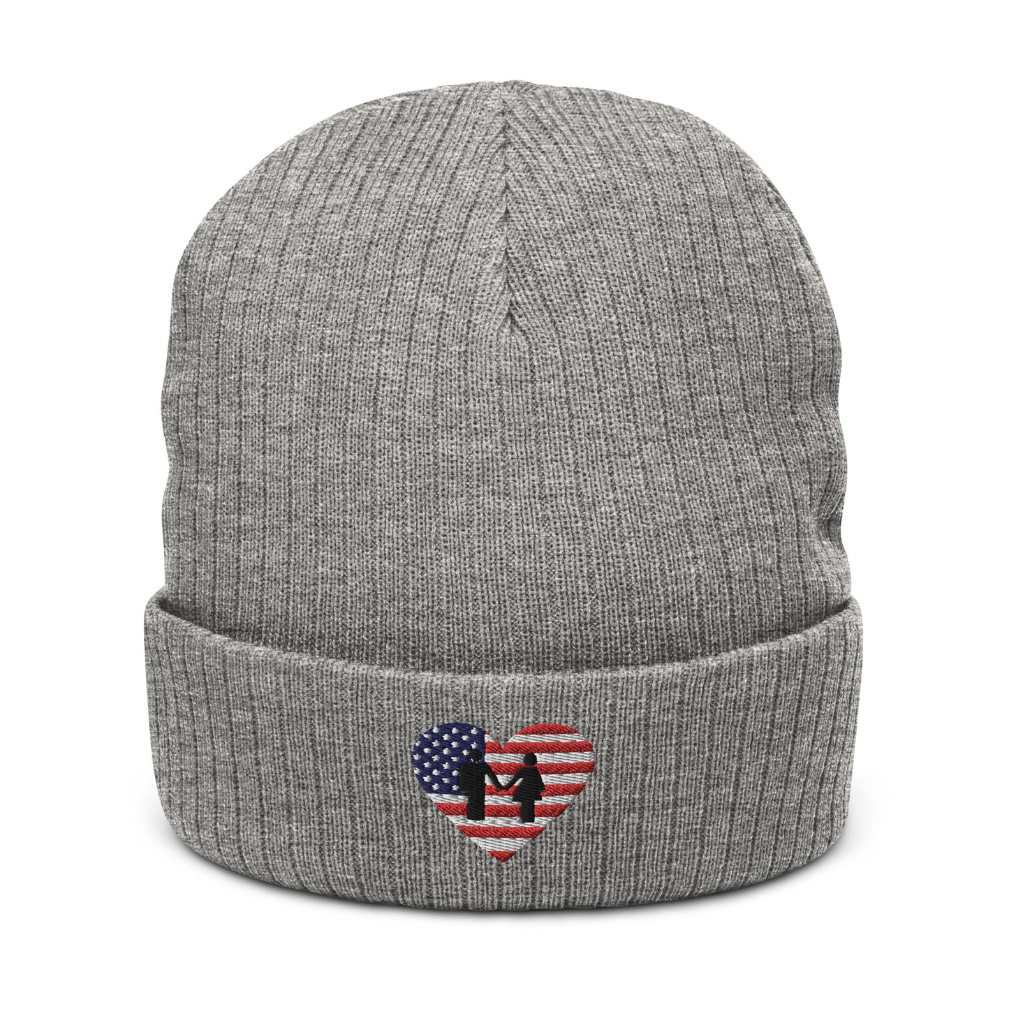 Ribbed knit beanie